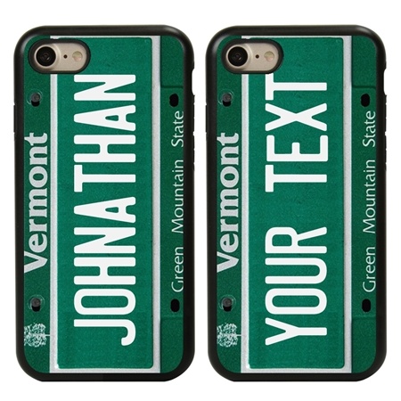Personalized License Plate Case for iPhone 7 / 8 / SE – Hybrid Vermont
