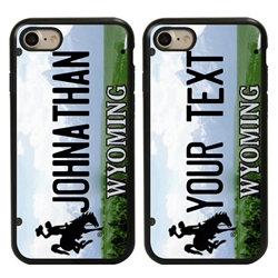 
Personalized License Plate Case for iPhone 7 / 8 / SE – Hybrid Wyoming