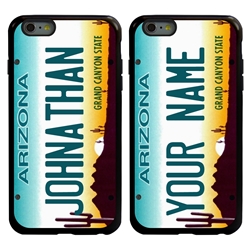 
Personalized License Plate Case for iPhone 6 Plus / 6s Plus – Hybrid Arizona