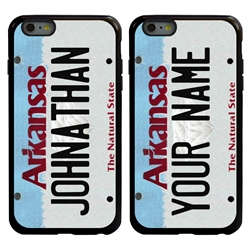 
Personalized License Plate Case for iPhone 6 Plus / 6s Plus – Hybrid Arkansas