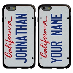 
Personalized License Plate Case for iPhone 6 Plus / 6s Plus – Hybrid California