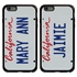 Personalized License Plate Case for iPhone 6 Plus / 6s Plus – Hybrid California
