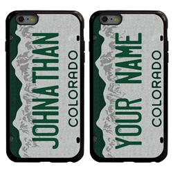 
Personalized License Plate Case for iPhone 6 Plus / 6s Plus – Hybrid Colorado