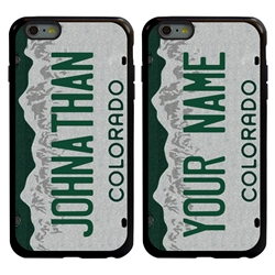 
Personalized License Plate Case for iPhone 6 Plus / 6s Plus – Hybrid Colorado