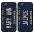 Personalized License Plate Case for iPhone 6 Plus / 6s Plus – Hybrid Delaware
