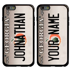 
Personalized License Plate Case for iPhone 6 Plus / 6s Plus – Hybrid Georgia