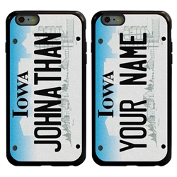 
Personalized License Plate Case for iPhone 6 Plus / 6s Plus – Hybrid Iowa