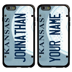 
Personalized License Plate Case for iPhone 6 Plus / 6s Plus – Hybrid Kansas