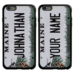
Personalized License Plate Case for iPhone 6 Plus / 6s Plus – Hybrid Maine