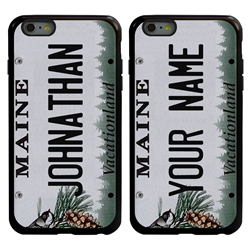 
Personalized License Plate Case for iPhone 6 Plus / 6s Plus – Hybrid Maine