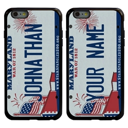 
Personalized License Plate Case for iPhone 6 Plus / 6s Plus – Hybrid Maryland