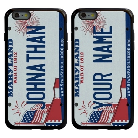 Personalized License Plate Case for iPhone 6 Plus / 6s Plus – Hybrid Maryland
