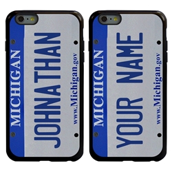 
Personalized License Plate Case for iPhone 6 Plus / 6s Plus – Hybrid Michigan