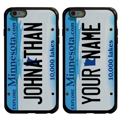 
Personalized License Plate Case for iPhone 6 Plus / 6s Plus – Hybrid Minnesota