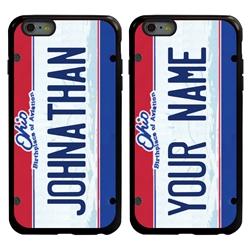 
Personalized License Plate Case for iPhone 6 Plus / 6s Plus – Hybrid Ohio