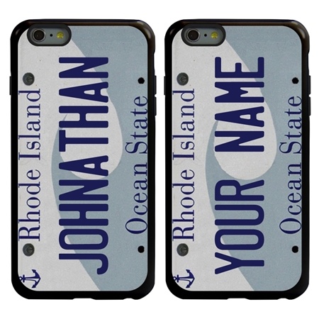 Personalized License Plate Case for iPhone 6 Plus / 6s Plus – Hybrid Rhode Island
