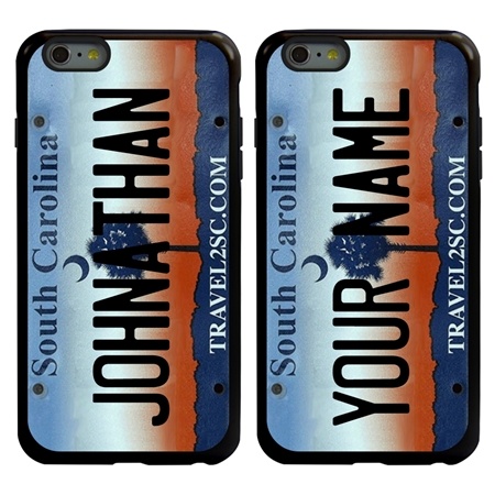 Personalized License Plate Case for iPhone 6 Plus / 6s Plus – Hybrid South Carolina
