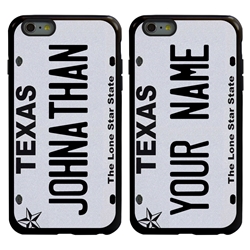 
Personalized License Plate Case for iPhone 6 Plus / 6s Plus – Hybrid Texas