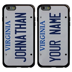 
Personalized License Plate Case for iPhone 6 Plus / 6s Plus – Hybrid Virginia
