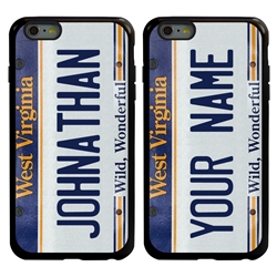 
Personalized License Plate Case for iPhone 6 Plus / 6s Plus – Hybrid West Virginia
