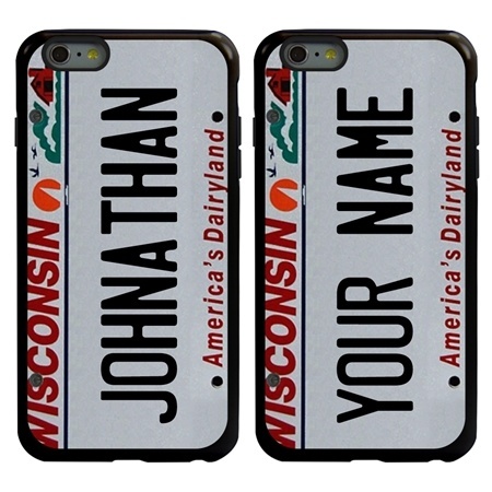 Personalized License Plate Case for iPhone 6 Plus / 6s Plus – Hybrid Wisconsin

