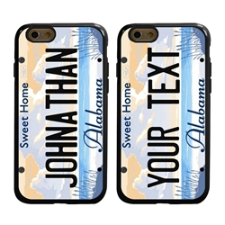 
Personalized License Plate Case for iPhone 6 / 6s – Hybrid Alabama
