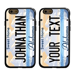 
Personalized License Plate Case for iPhone 6 / 6s – Hybrid Alabama