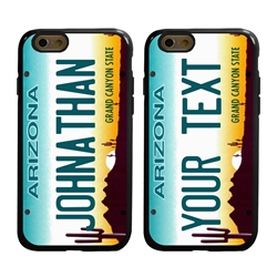 
Personalized License Plate Case for iPhone 6 / 6s – Hybrid Arizona