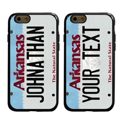 
Personalized License Plate Case for iPhone 6 / 6s – Hybrid Arkansas