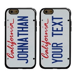 
Personalized License Plate Case for iPhone 6 / 6s – Hybrid California