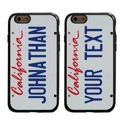 
Personalized License Plate Case for iPhone 6 / 6s – Hybrid California