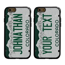 
Personalized License Plate Case for iPhone 6 / 6s – Hybrid Colorado