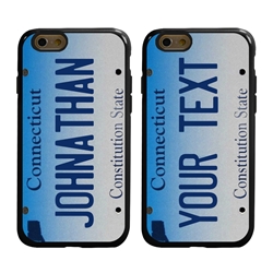 
Personalized License Plate Case for iPhone 6 / 6s – Hybrid Connecticut