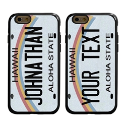
Personalized License Plate Case for iPhone 6 / 6s – Hybrid Hawaii