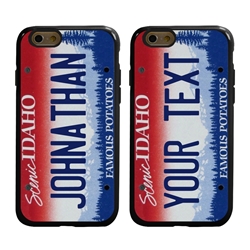 
Personalized License Plate Case for iPhone 6 / 6s – Hybrid Idaho