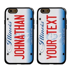 
Personalized License Plate Case for iPhone 6 / 6s – Hybrid Illinois