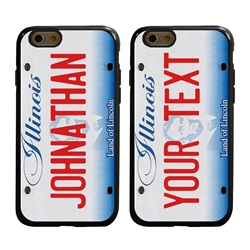 
Personalized License Plate Case for iPhone 6 / 6s – Hybrid Illinois