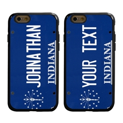 
Personalized License Plate Case for iPhone 6 / 6s – Hybrid Indiana