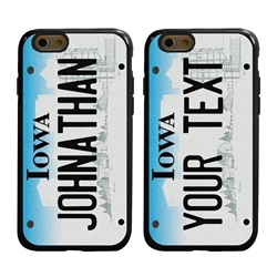 
Personalized License Plate Case for iPhone 6 / 6s – Hybrid Iowa