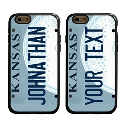 
Personalized License Plate Case for iPhone 6 / 6s – Hybrid Kansas