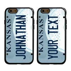 
Personalized License Plate Case for iPhone 6 / 6s – Hybrid Kansas