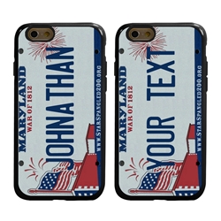 
Personalized License Plate Case for iPhone 6 / 6s – Hybrid Maryland