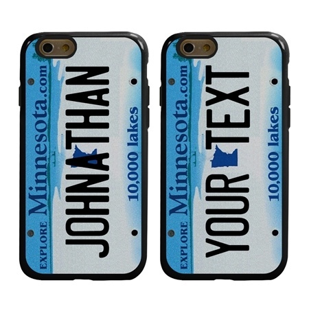 Personalized License Plate Case for iPhone 6 / 6s – Hybrid Minnesota
