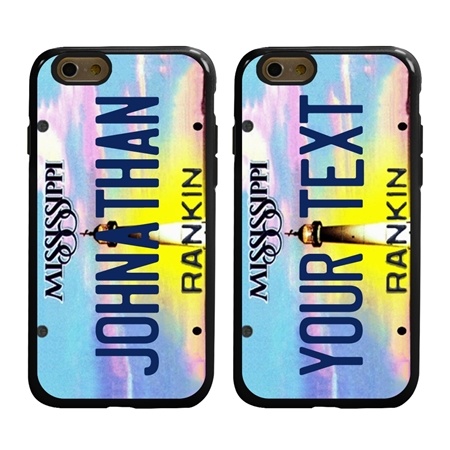 Personalized License Plate Case for iPhone 6 / 6s – Hybrid Mississippi
