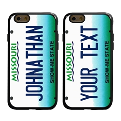 
Personalized License Plate Case for iPhone 6 / 6s – Hybrid Missouri