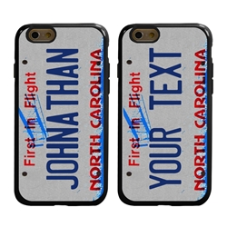 
Personalized License Plate Case for iPhone 6 / 6s – Hybrid North Carolina