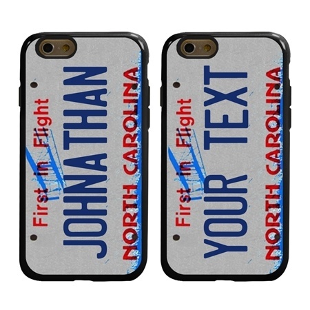 Personalized License Plate Case for iPhone 6 / 6s – Hybrid North Carolina
