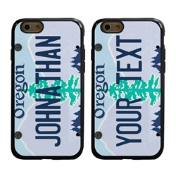 
Personalized License Plate Case for iPhone 6 / 6s – Hybrid Oregon