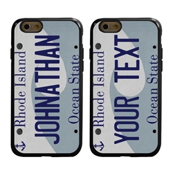 
Personalized License Plate Case for iPhone 6 / 6s – Hybrid Rhode Island
