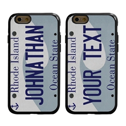 
Personalized License Plate Case for iPhone 6 / 6s – Hybrid Rhode Island